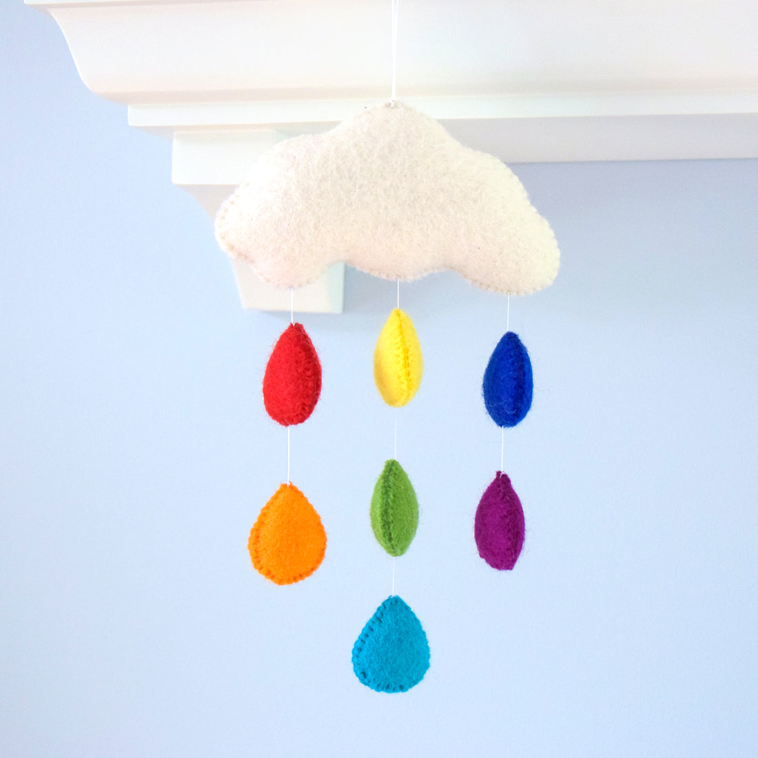 Cloud Nursery Mobile - Small Rainbow - Tara Treasures