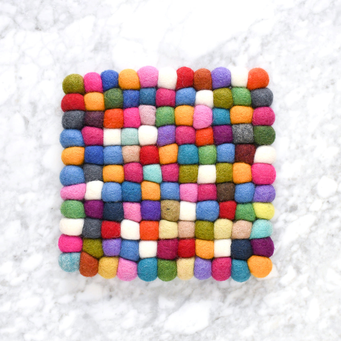 Teapot Trivet - Square Colourful 20cm - Tara Treasures