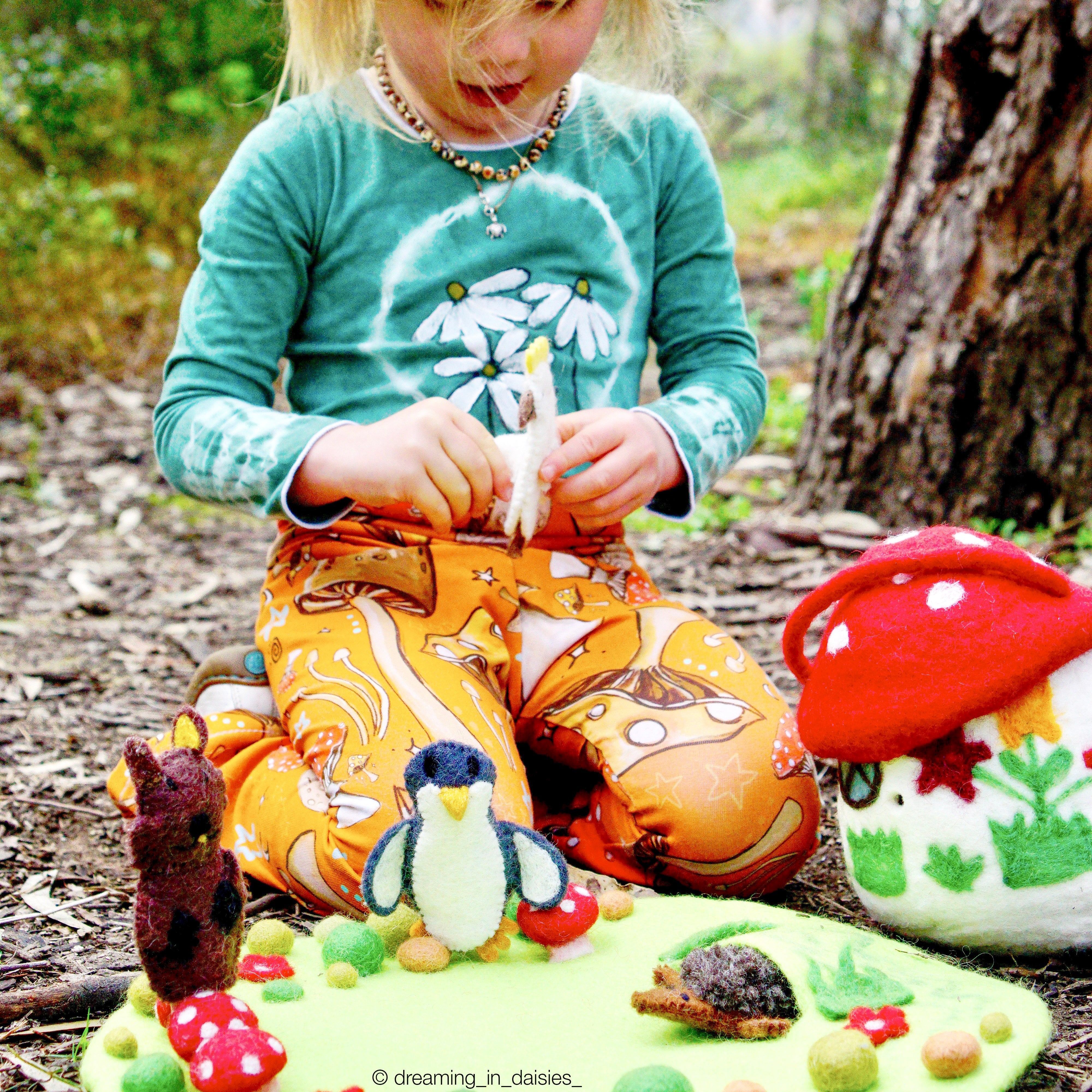 Fairy Toadstool Garden Play Mat Playscape - Tara Treasures