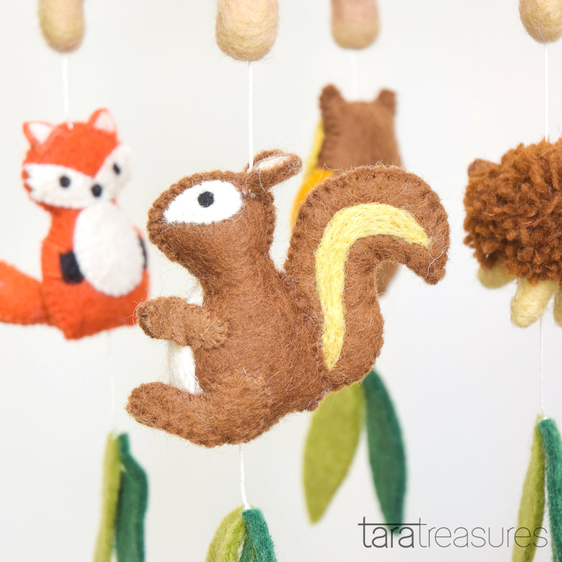 Nursery Cot Mobile - Woodland Animals - Tara Treasures